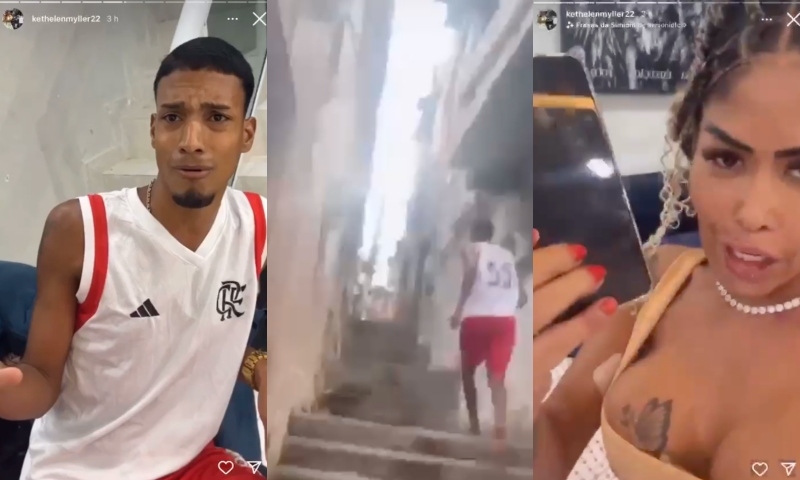 ‘Garotão’ é desmascarado e perde o iPhone após namorada travesti descobrir que ele é casado; veja vídeo