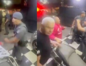 PMs invadem garagem e agridem idosa: 'arrebentaram o portão e bateram em todo mundo'; veja vídeo