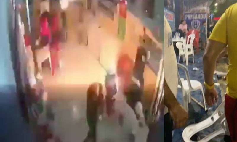 Grávida é atacada por torcedores do Remo com “Rojão” durante chá de fraldas em bar do Paysandu em Manaus; veja vídeo