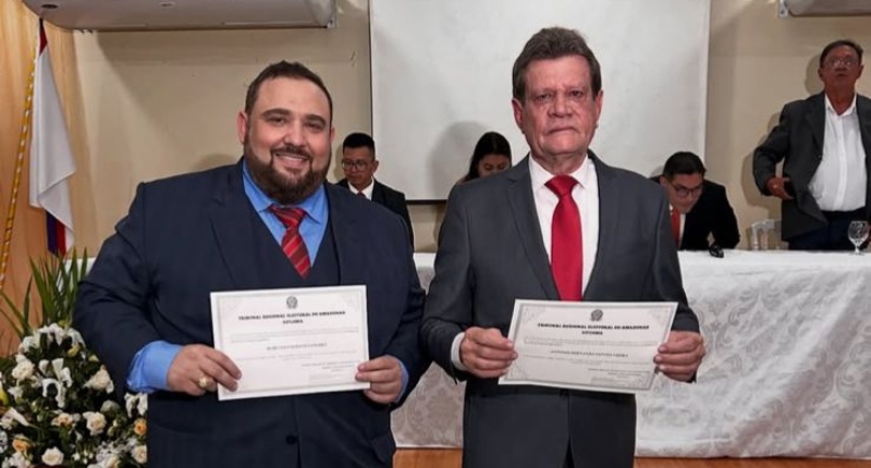 Fernandão e Marcelo Palhano recebem diploma e assumem Prefeitura de Presidente Figueiredo