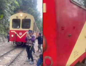 Mulher é atropelada por trem enquanto tira foto para o Instagram: "Eu tava distraída"; veja vídeo