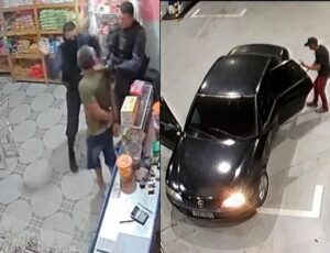 Homem que levou tapas de PM's tem passagem por tráfico e integrava quadrilha que explodia cofres de Postos de Gasolina em Manaus