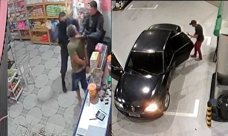 Homem que levou tapas de PM’s tem passagem por tráfico e integrava quadrilha que explodia cofres de Postos de Gasolina em Manaus