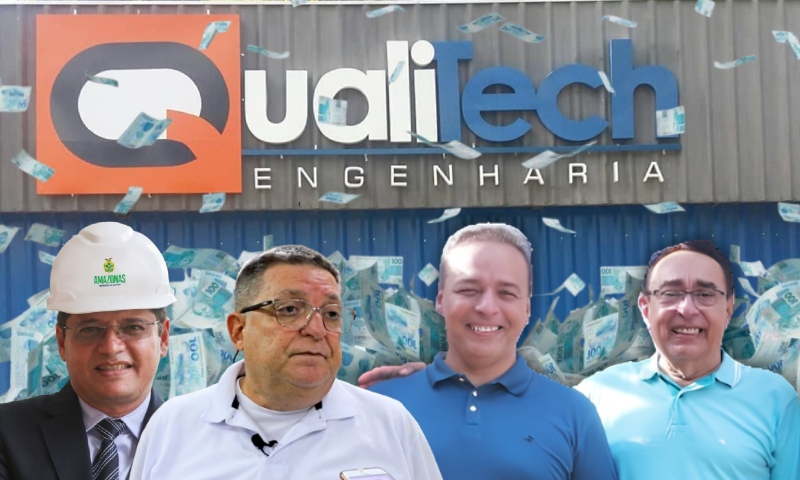 Empresa Qualitech, em que pai e filho foram alvos da PF, ganha contratos de mais de R$ 35 milhões do Governo do AM