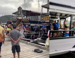 Barraqueiras "saem no UFC" para saber quem irá passear com o 'Velho da Lancha'; veja vídeo