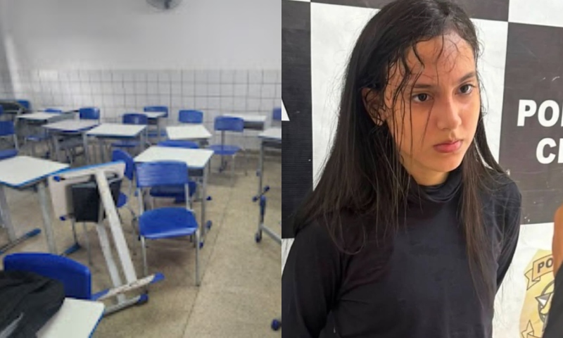 Vídeo mostra estudantes em pânico após aluna tentar matar colega e professora dentro de escola; veja