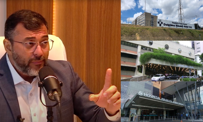“Sem nenhum exagero”: Wilson Lima diz que hospital Delphina Aziz é o Sírio Libanês e Albert Einstein do Amazonas; veja vídeo