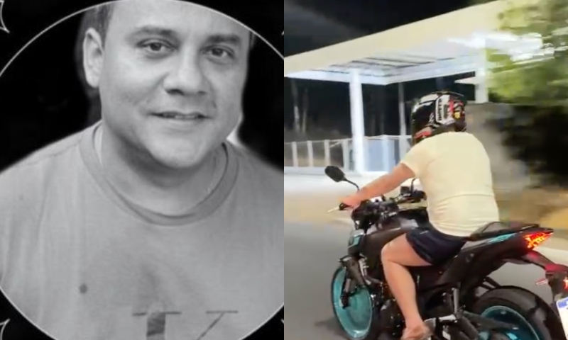 Veja momento em que homem morre durante grave acidente de moto na Avenida do Turismo