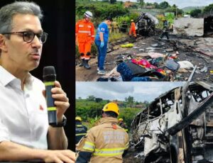 'Mobilização total do governo', diz Zema sobre acidente que deixou ao menos 32 mortos em Minas Gerais
