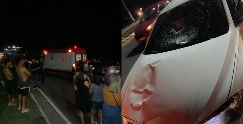 Urgente: pai de família é atropelado na ‘avenida da morte’, no Tarumã; veja vídeos