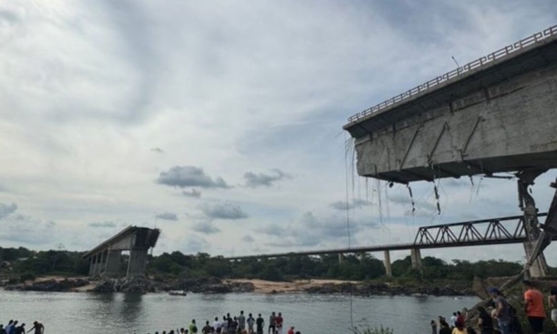 PF vai investigar queda de ponte na divisa do Maranhão e Tocantins