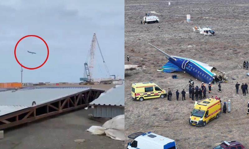Tragédia no Cazaquistão: sobrevivente da queda de avião da Embraer filma corpos dilacerados; veja vídeo