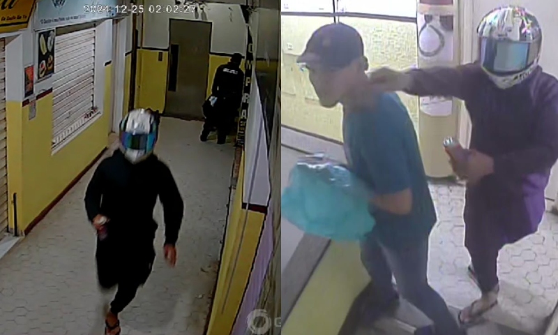 “Amostradinhos do Crime” fazem a limpa em joalheria no Centro de Manaus e destroem Natal de família; veja vídeo