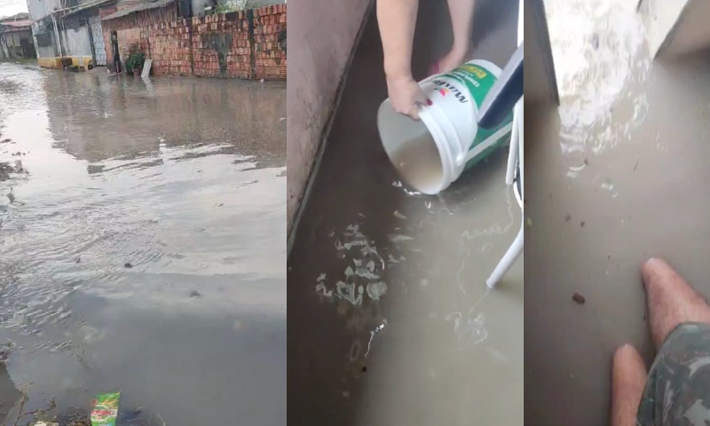 Comunidade da Sharp volta a sofrer com chuvas e alagamentos; veja vídeos