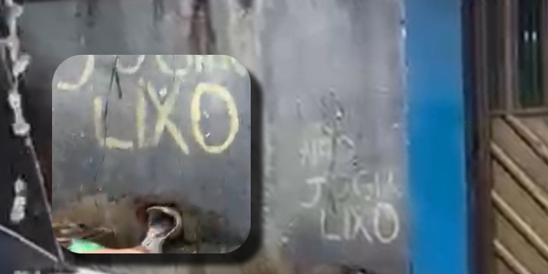 Ressaca de Natal infinita: homem dorme na rua e toma “chuveirada de bueiro” no São José; veja vídeo