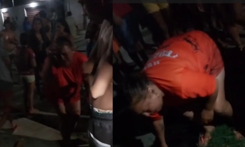 Mãe se desespera ao reconhecer corpo do filho crivado de balas em Parintins; veja vídeo
