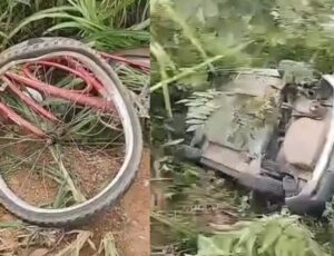 Motorista bêbado atropela ciclista e cai em ribanceira na AM-010; veja vídeo