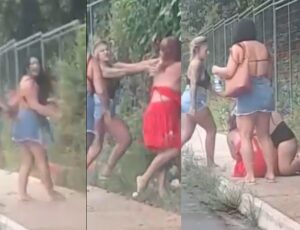 Beldades exibem "topless delirante" durante porradal às 6h da manhã no Cidade de Deus