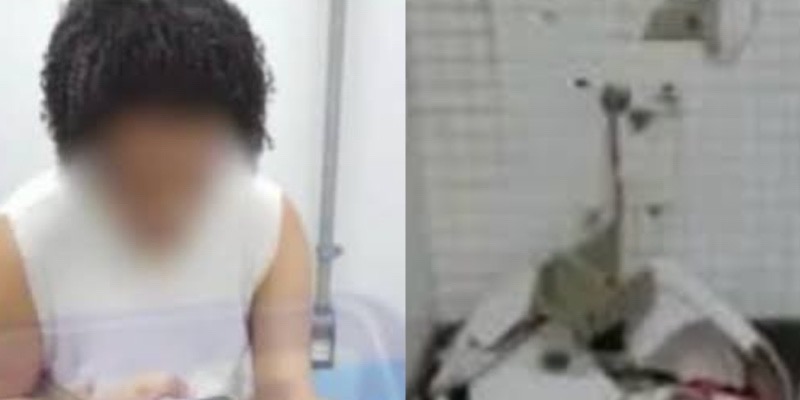 Jovem fica gr4vement3 fer1d0 após subir em pia para fazer “banheirã0” com outro homem; veja