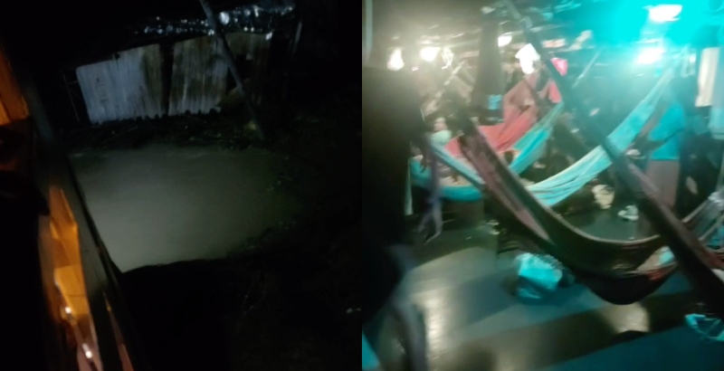 Embarcação colide com banco de areia e atinge flutuante no Rio Solimões; veja vídeos