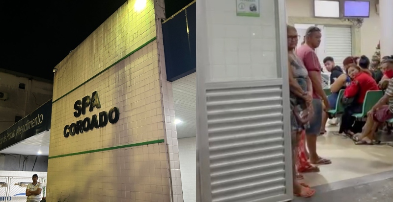 Descaso: Mulher desmaia na porta do SPA Coroado esperando por atendimento; veja