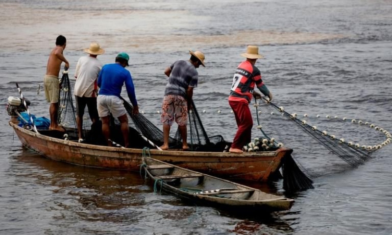 Pescadores afetados pela seca começam a receber auxílio financeiro no Amazonas