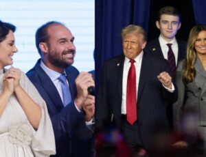 Eduardo e Michelle Bolsonaro irão aos EUA comparecer à posse de Donald Trump