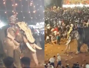 Elefante se enfurece e deixa pessoas gravemente feridas durante festival na Índia; veja vídeo