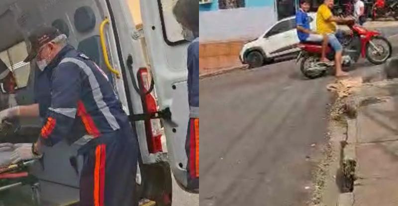 Morador de rua é esfaqueado durante briga por lugar de descanso no Petrópolis; veja vídeo