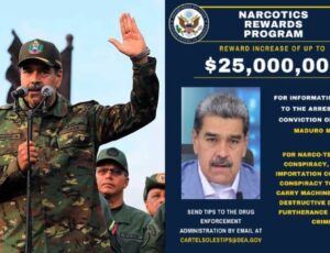EUA aumenta recompensa por captura de Maduro para R$ 150 milhões
