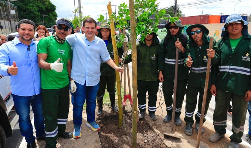 Prefeitura anuncia plantio de 15 mil mudas em 2025 como parte do Plano de Arborização de Manaus