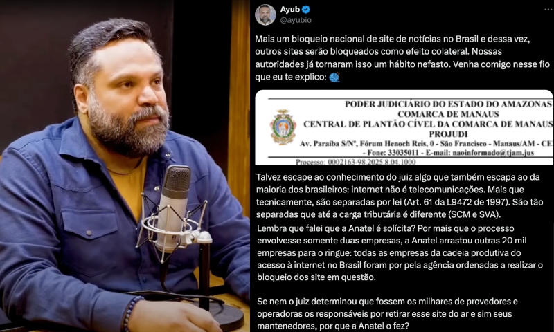Tentativa de censura ao CM7 prejudicou outras 20 mil empresas e milhares de sites, diz especialista em internet no Brasil