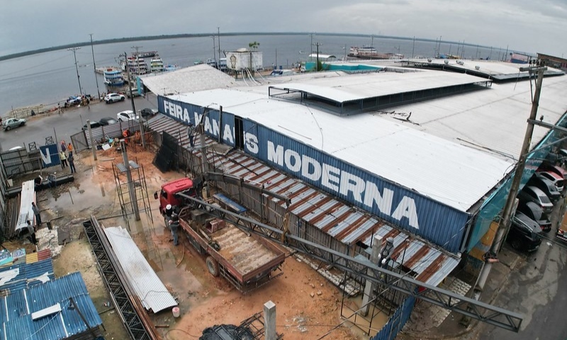 Prefeitura de Manaus retoma obras na Feira Manaus Moderna uma das mais importantes da capital