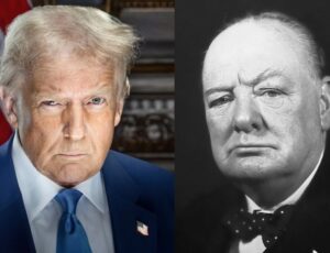 Trump divulga foto oficial como 47º Presidente dos EUA e internet faz comparação com 'olhar' de Winston Churchill