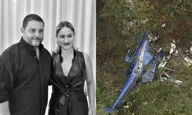 Tragédia: marido e esposa morrem em queda de helicóptero; veja vídeo