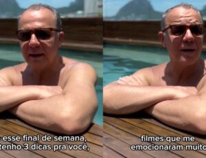 Sérgio Cabral, que já foi condenado a mais de 400 anos de prisão, vira influencer e dá dicas de 'Sextou' na piscina; veja vídeo