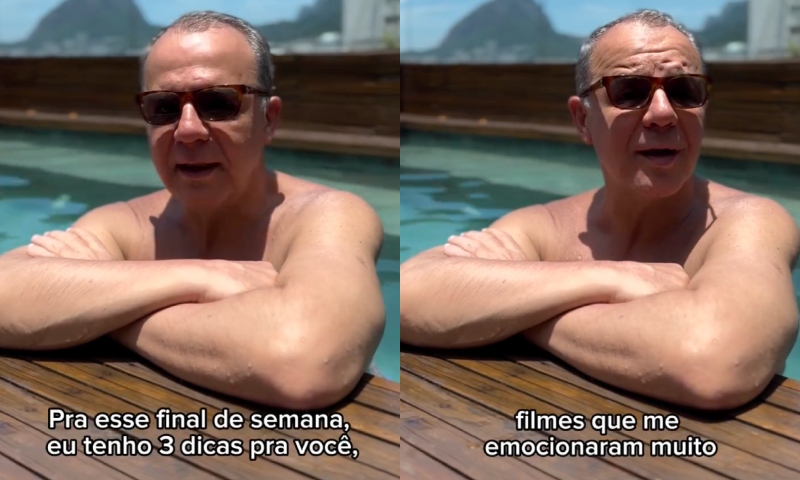 Sérgio Cabral, que já foi condenado a mais de 400 anos de prisão, vira influencer e dá dicas de ‘Sextou’ na piscina; veja vídeo