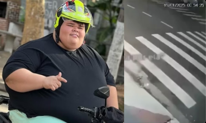 Vídeo impressionante mostra momento que influenciador ‘Gordão da XJ’ sofre acidente de moto; veja