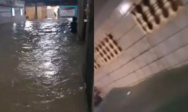Temporal e alagação: forte chuva invade casas e deixa bairros sem energia em Manaus; veja vídeos