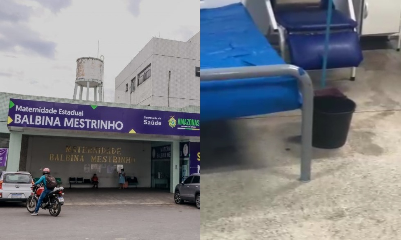 Vídeos mostram condições precárias na Maternidade Balbina Mestrinho, em Manaus; veja