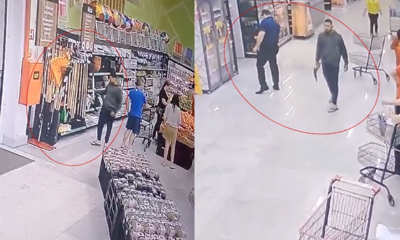 Marido usa pá para tentar m4tar gerente de loja: “ele inferniz4va a vida da minha esposa que trabalha lá”; veja vídeo