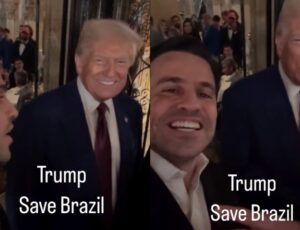Pablo Marçal encontra Donald Trump e pede para presidente dos EUA mandar um "Salve" para o Brasil; veja vídeo
