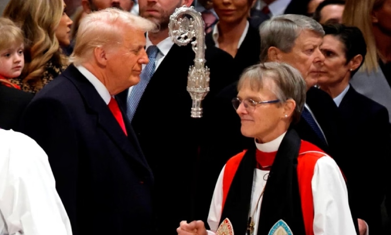 Trump critica discurso da Bispa Episcopal de Washington e diz que ela deveria se desculpar com os americanos; veja vídeo