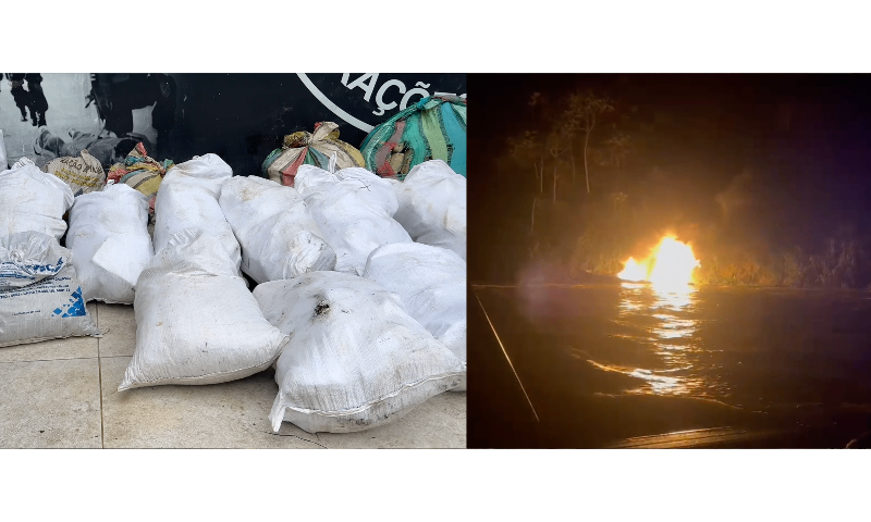 COE e PF apreendem mais de uma tonelada de drog4s e arm4s no interior do Amazonas