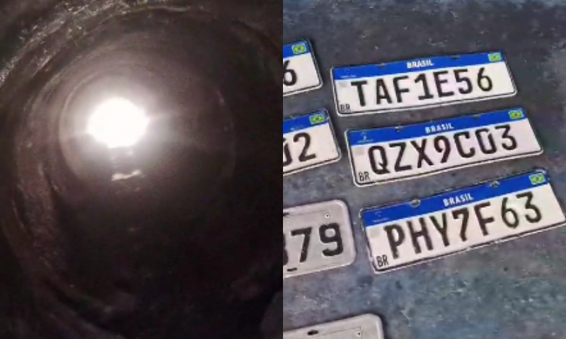 Motoristas de Manaus procuram placas perdidas após chuvas intensas; veja vídeos