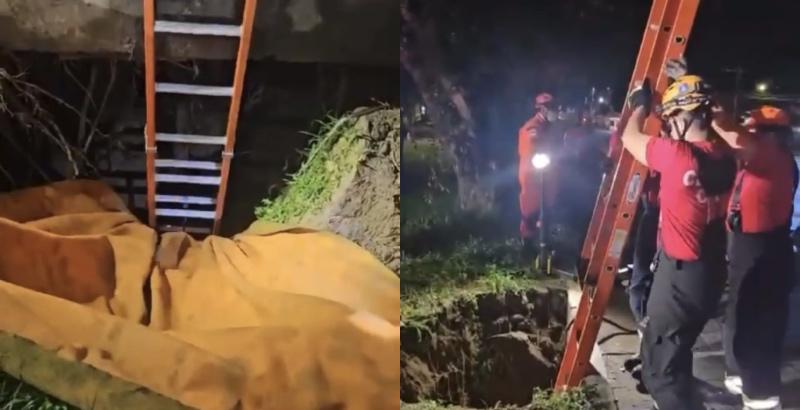 Venezuelano é resgatado após cair em bueiro no Japiim; veja vídeo