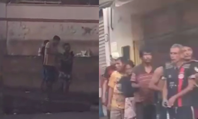 Traficante é flagrado distribuindo drogas em plena luz do dia no Centro Histórico de Manaus; veja vídeo