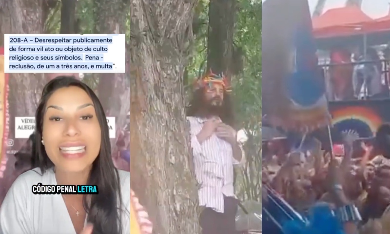 Vereadora denuncia ao Ministério Público bloco de carnaval que blasfemou Jesus Cristo; veja vídeo