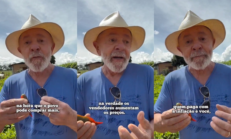 Lula diz que alimentos estão mais caros porque comerciantes estão aumentando os preços; veja vídeo