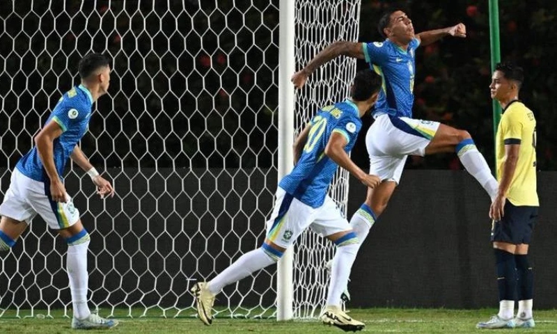 Brasil sofre no fim, mas vence o Equador e avança ao hexagonal do Sul-Americano Sub-20